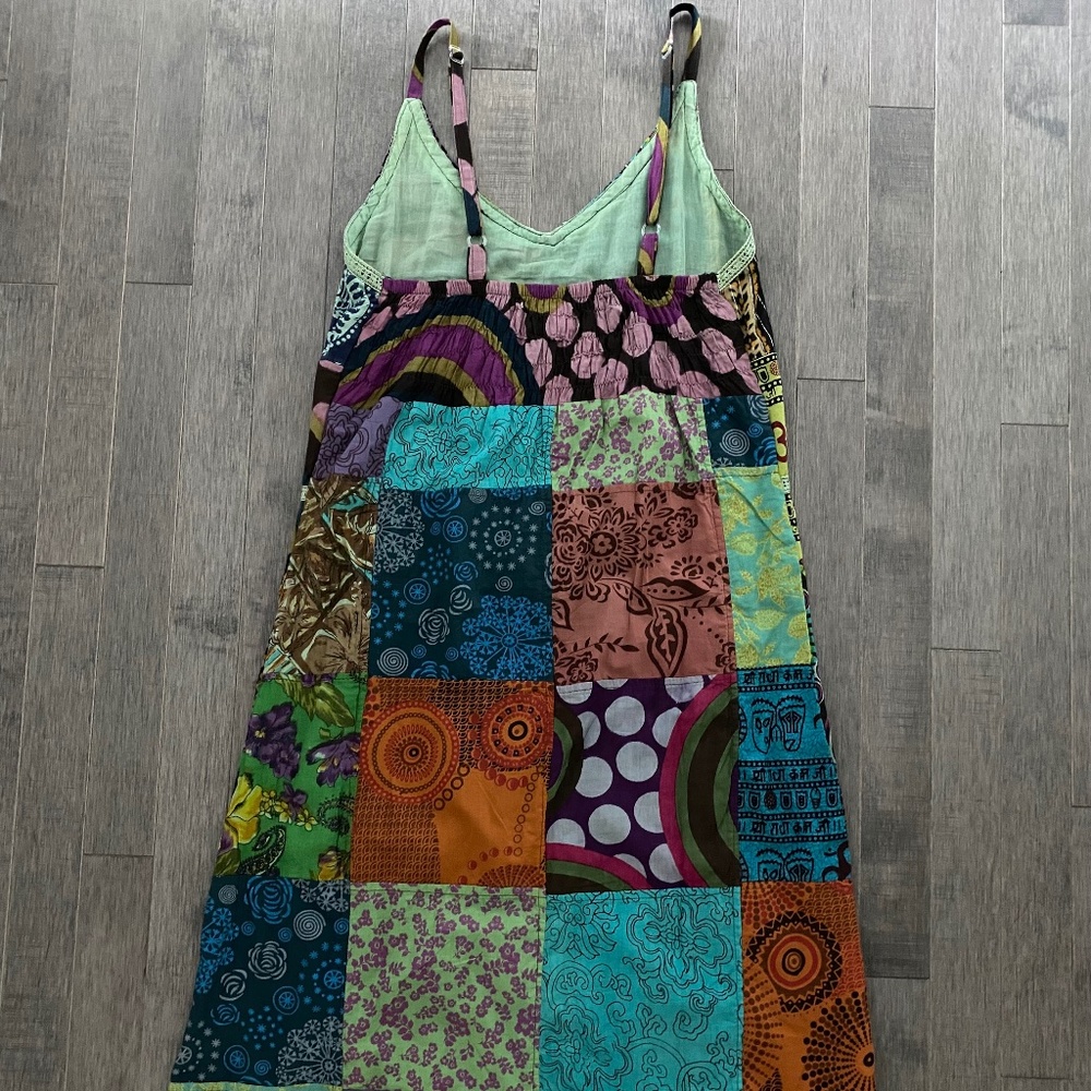 NWT TLB The Little Bazaar Boho Patchwork Sundress - Picture 3 of 7